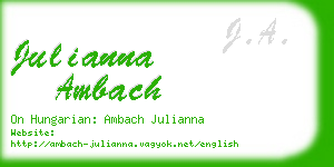 julianna ambach business card